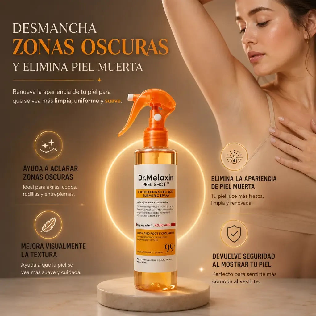Dr. Melaxin Peel Shot™ Exfoliante Corporal Kojic + Turmeric 🔥